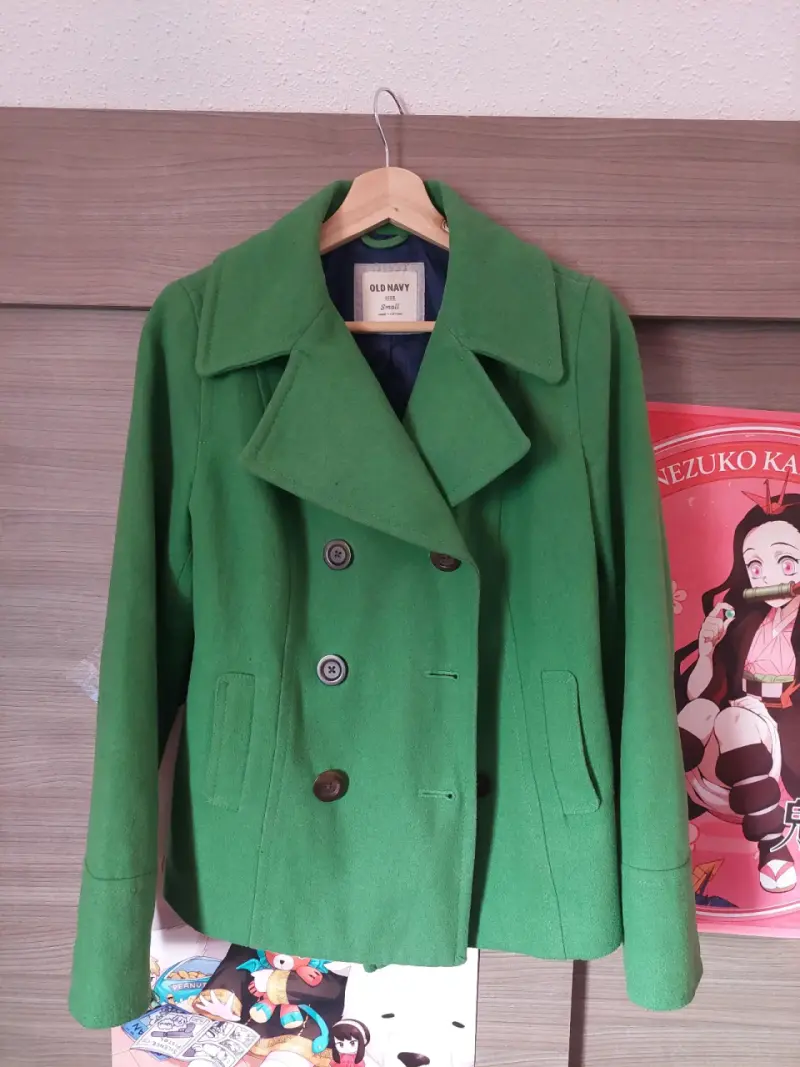 Abrigo verde de lana Old Navy para mujer