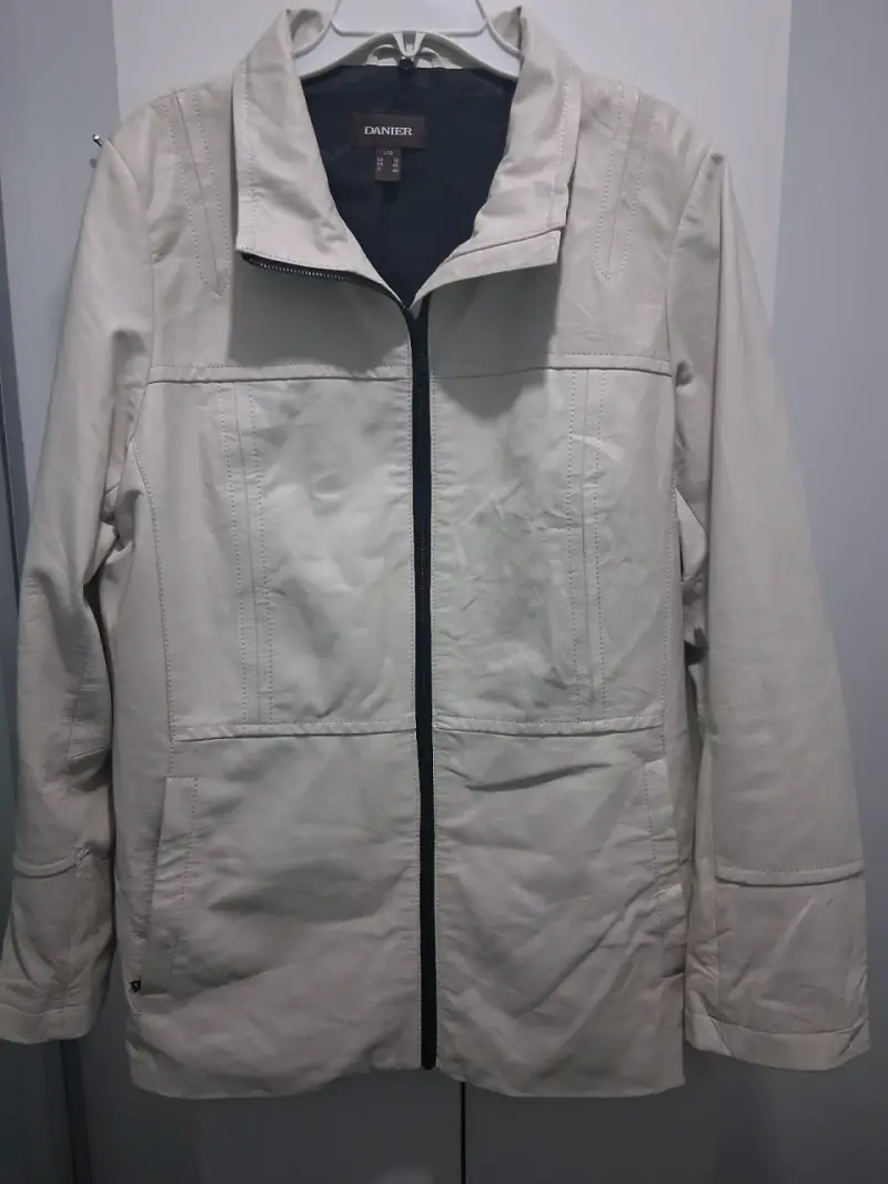 Chaqueta de cuero beige Danier para mujer - 4