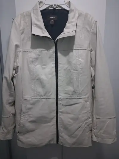 Chaqueta de cuero beige Danier para mujer - miniatura 4
