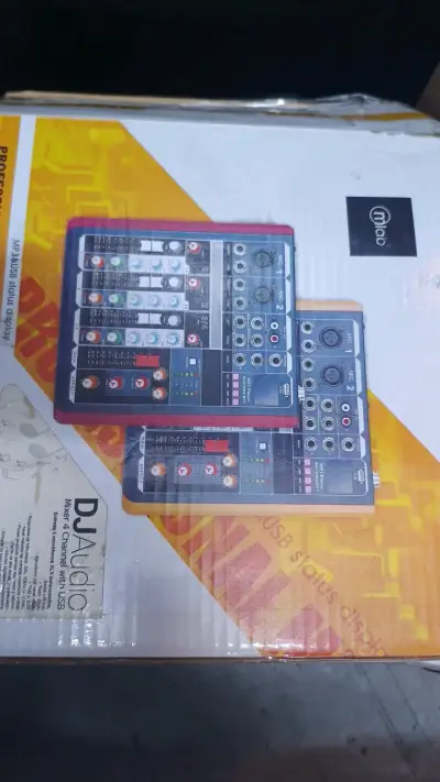 Mezclador de Audio DJ 4 Canales con USB - miniatura 3