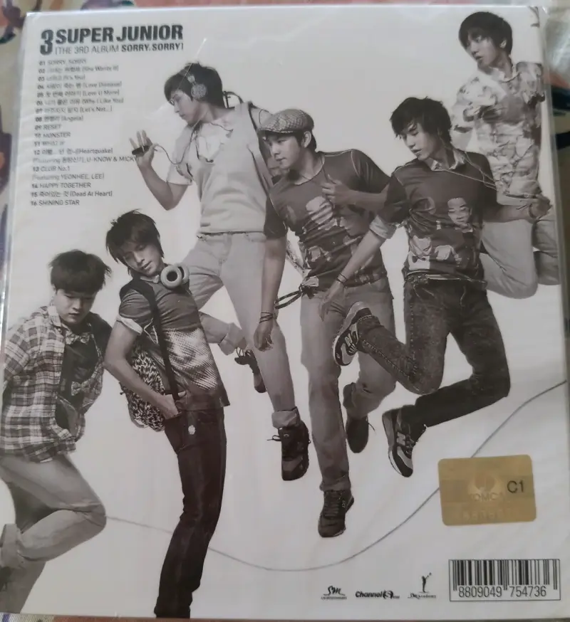 Álbum Sorry Sorry de Super Junior original. - 2