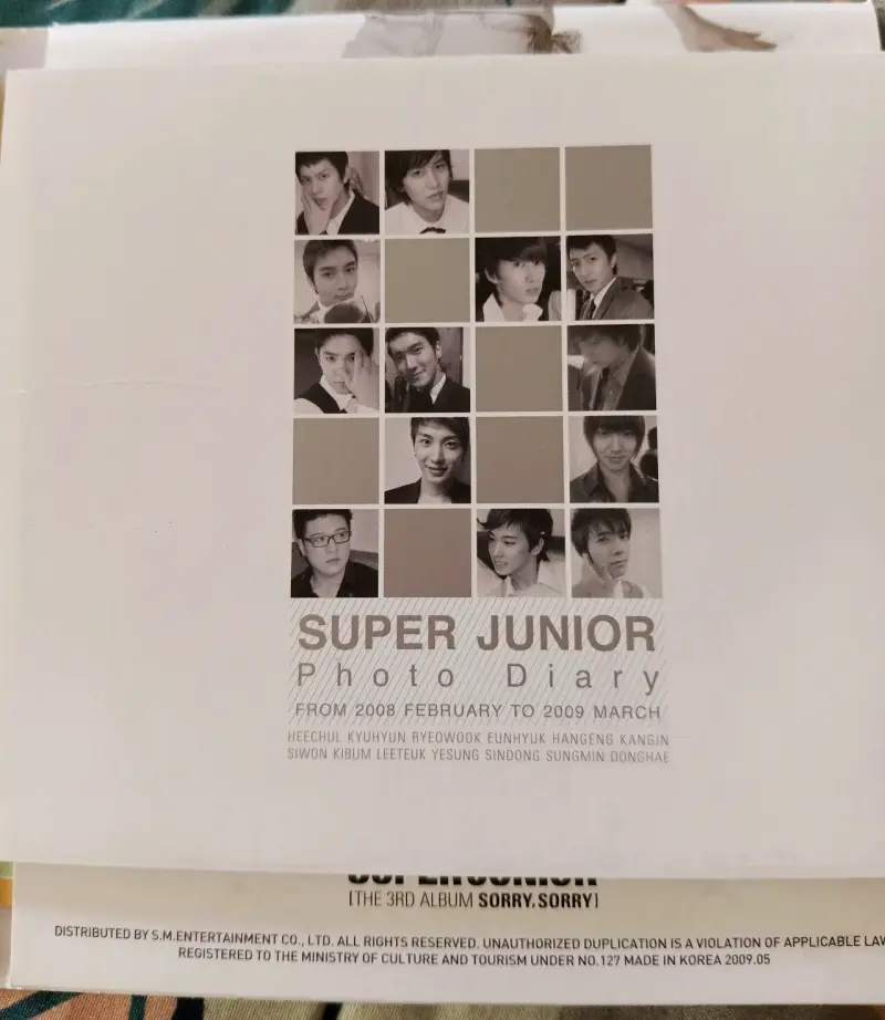 Álbum Sorry Sorry de Super Junior original. - 6