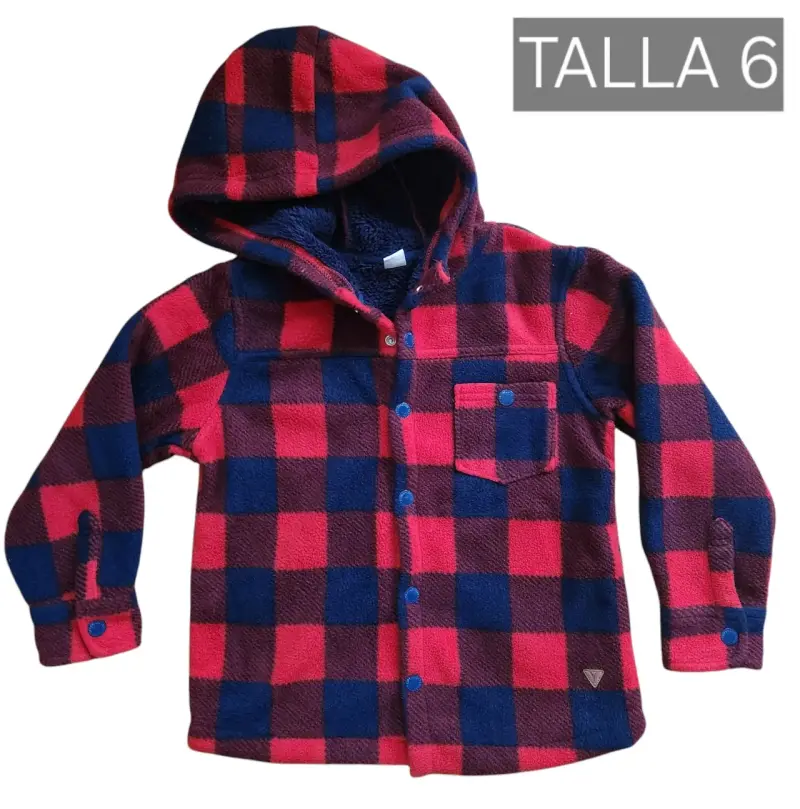 Chaqueta de niño a cuadros talla 6