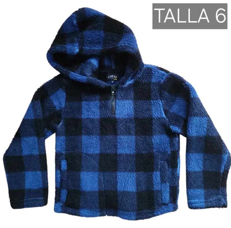 Polar de niño a cuadros talla 6