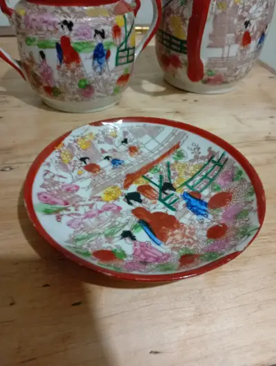 Juego de té japonés pintado a mano - miniatura 4