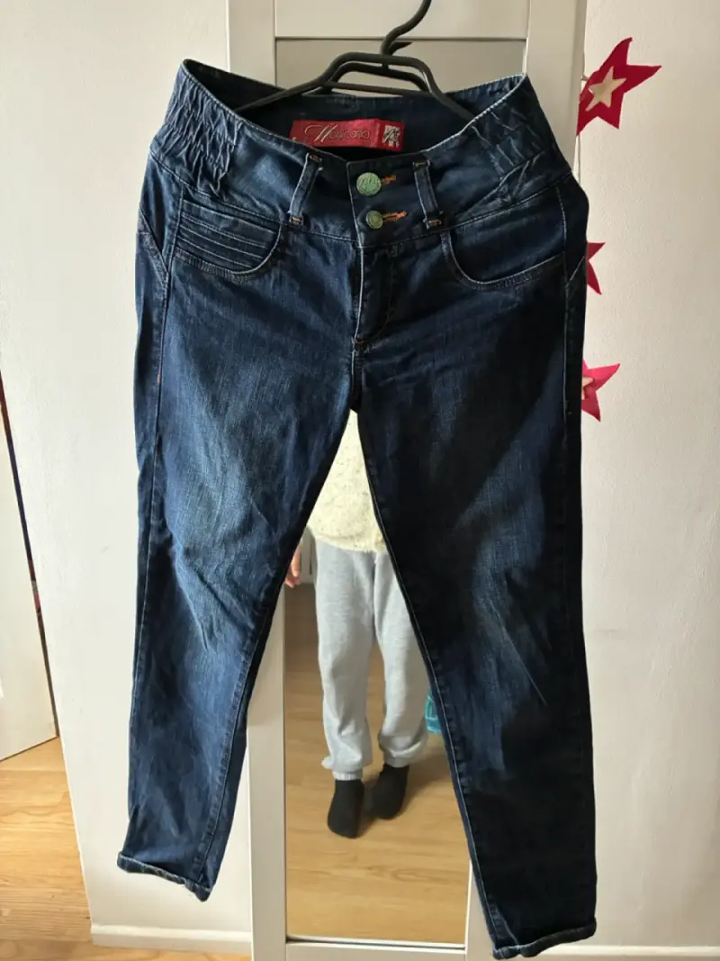 Jeans azul oscuro para mujer Volcano