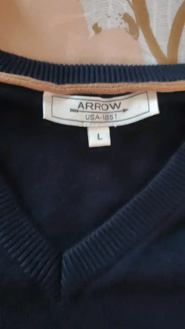 Suéter azul marino Arrow para hombre - 2
