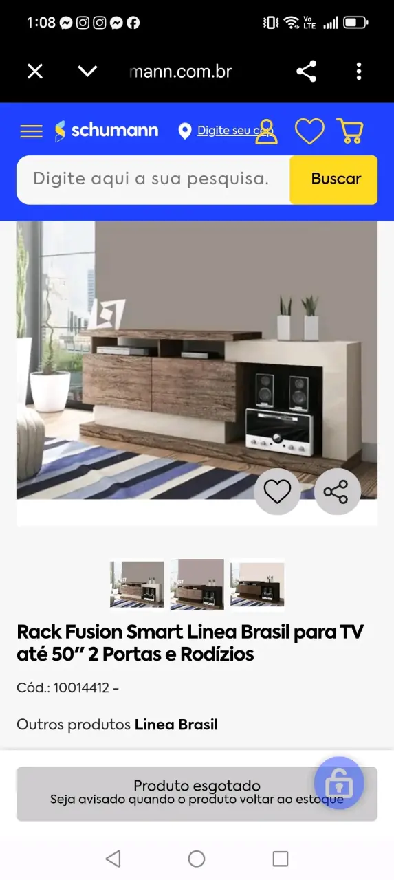 Mueble de TV de madera con almacenamiento - 5