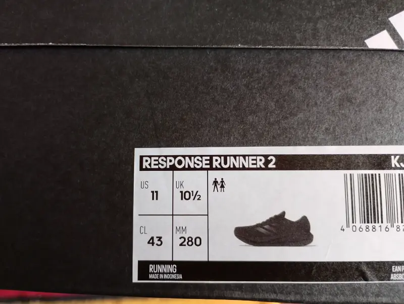 Zapatillas running negras Adidas para hombre - 5