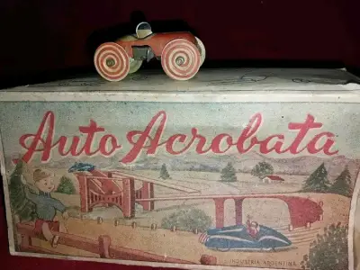 Juguete vintage Auto Acrobata de metal - miniatura 5
