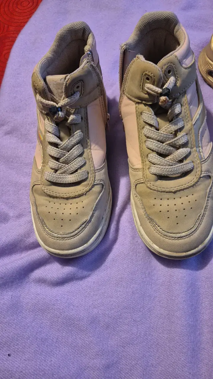 Zapatillas deportivas altas grises para mujer - 1