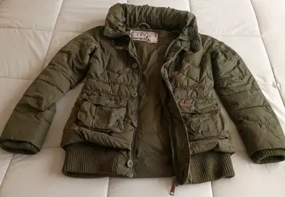 Chaqueta acolchada verde mujer - miniatura 2