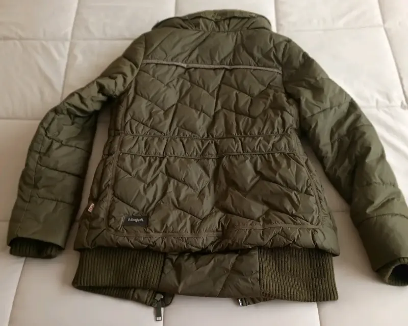 Chaqueta acolchada verde mujer - 3
