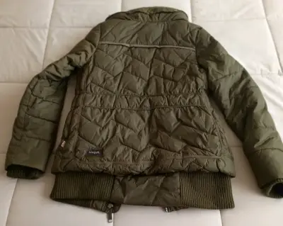 Chaqueta acolchada verde mujer - miniatura 3