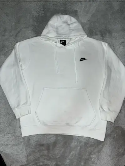 Polerón con capucha blanco Nike - miniatura 1