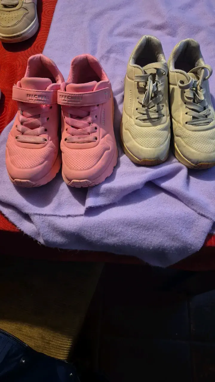 Zapatillas deportivas para niños rosadas y grises - 2