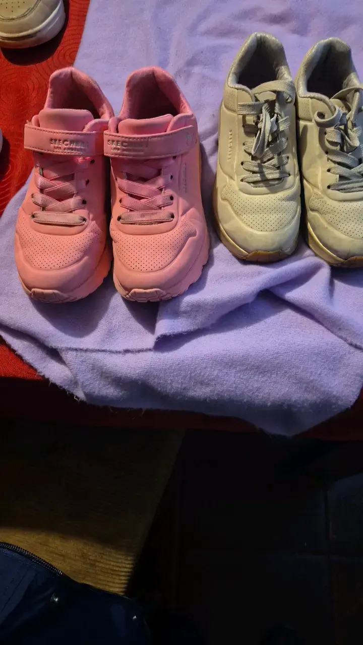 Zapatillas deportivas para niños rosadas y grises - 3