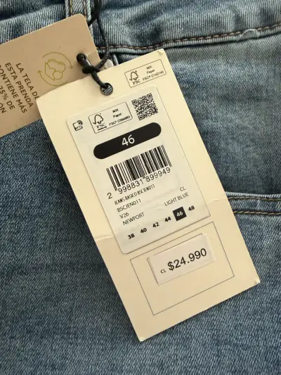 Jeans Newport mujer  Straight Azul Talla 46 - miniatura 2