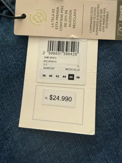 Jeans Newport Básico Talla 46 Azul mujer - miniatura 2