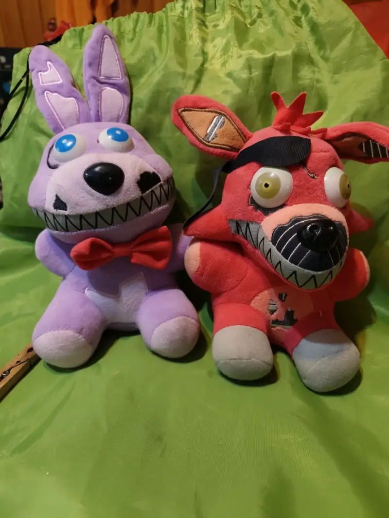 Nightmare Bonnie y Nightmare Foxy set peluche - 1