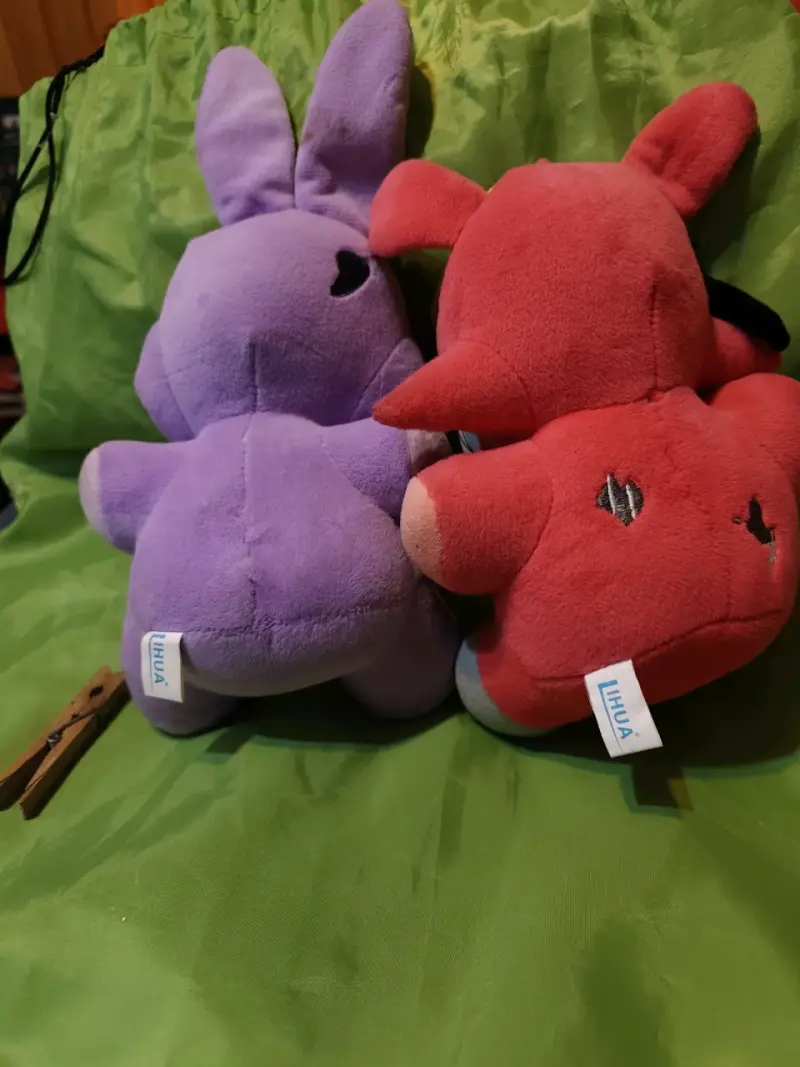 Nightmare Bonnie y Nightmare Foxy set peluche - 2