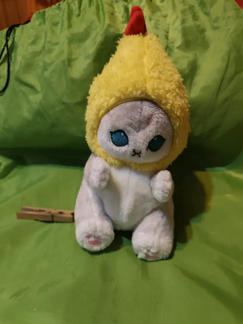 Peluche de gato tempura frito