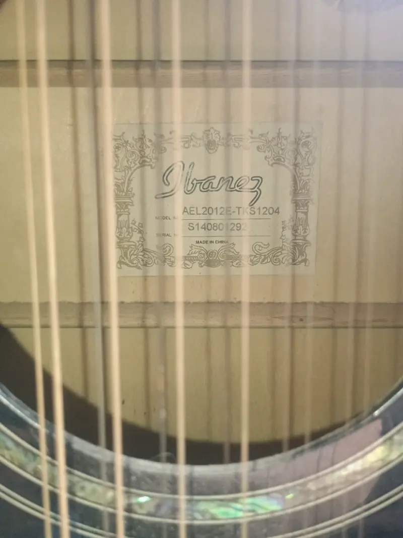 Guitarra electracústica Ibanez de 12 cuerdas - 9