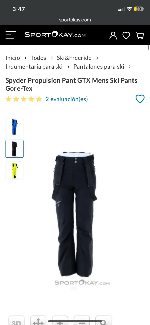 Pantalones de Ski Spyder Propulsion GTX/ Primalof - 1