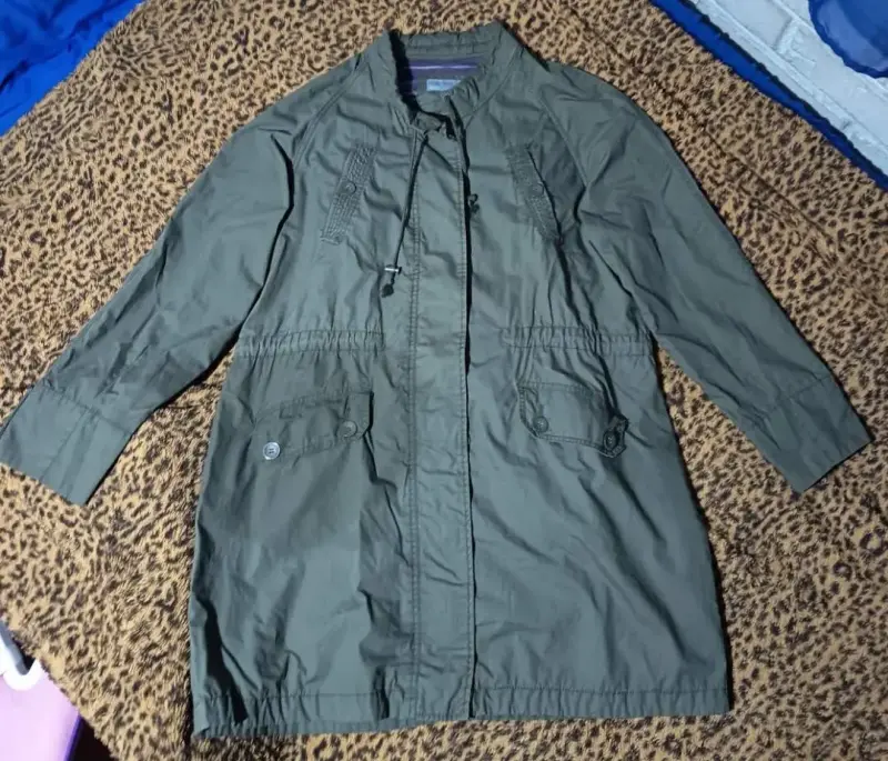 Chaqueta verde militar para mujer - 1