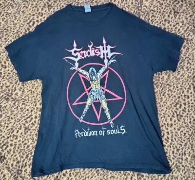Polera negra Sadism Perdition of Souls - miniatura 1