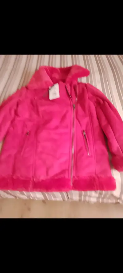 Chaqueta de polar rosada para mujer talla S - miniatura 1