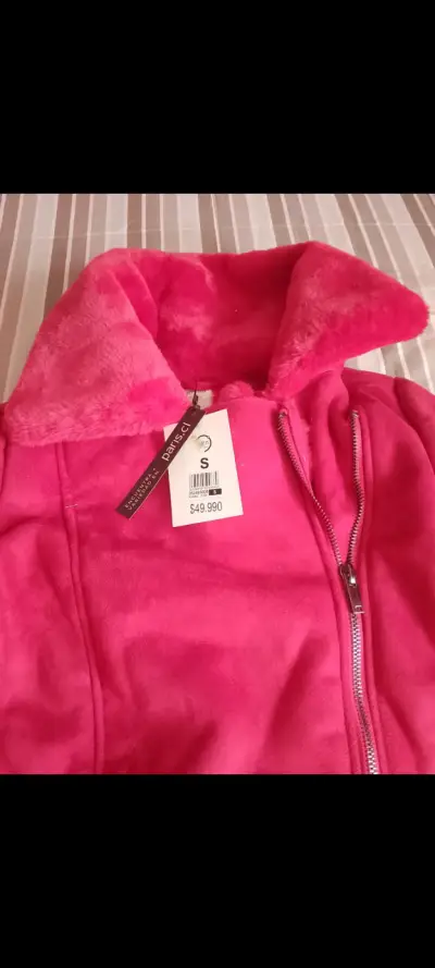 Chaqueta de polar rosada para mujer talla S - miniatura 2