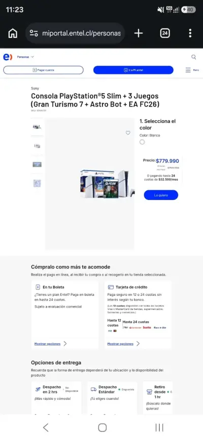 Play Station 5 Slim 1tb Con Lector De Discos - miniatura 6
