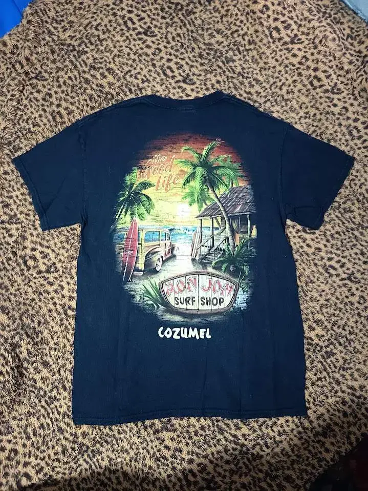 Polera Negra Ron Jon Surf Shop Cozumel - 4