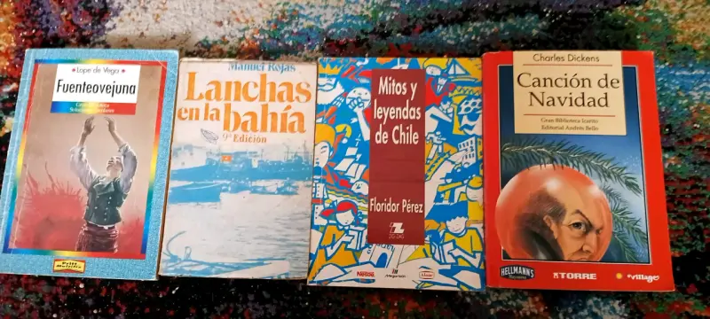 Colección de libros clásicos y literatura chilena