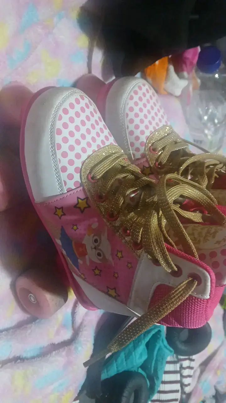 Patines de cuatro ruedas para niña con diseño de búho - 3