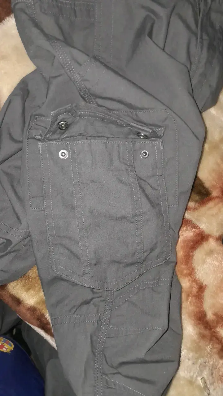 Pantalones cargo gris oscuro para hombre - 5
