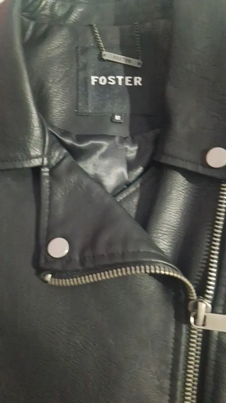 Chaqueta de cuero negra Foster para mujer - 2