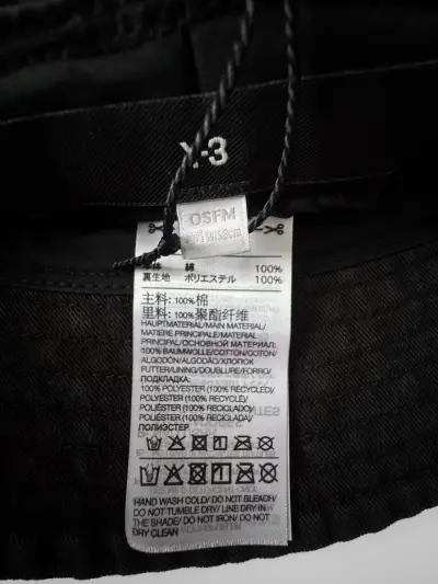 Sombrero Y-3 Bucket Hat - negro - miniatura 5
