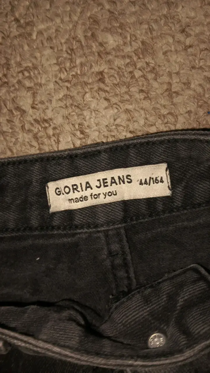Baggy jeans negros marca gloria talla 44 - 2