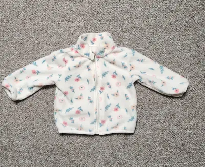 Chaqueta polar infantil con diseño floral - miniatura 1