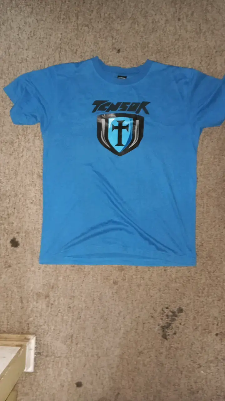 Polera azul con logo Tensor - 1