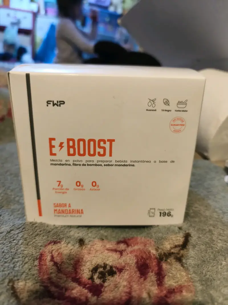 Mezcla en Polvo E-Boost Sabor Mandarina 196g - 1