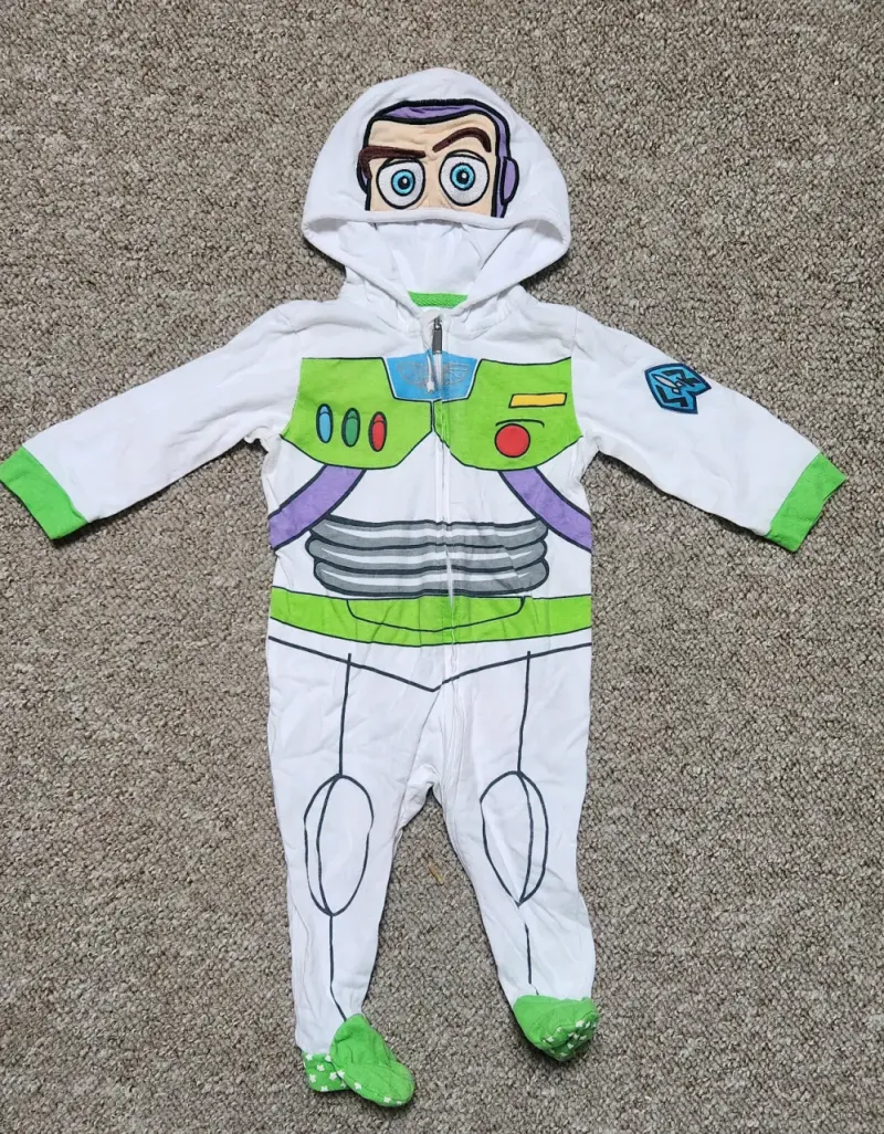Disfraz de bebé Buzz Lightyear con capucha
