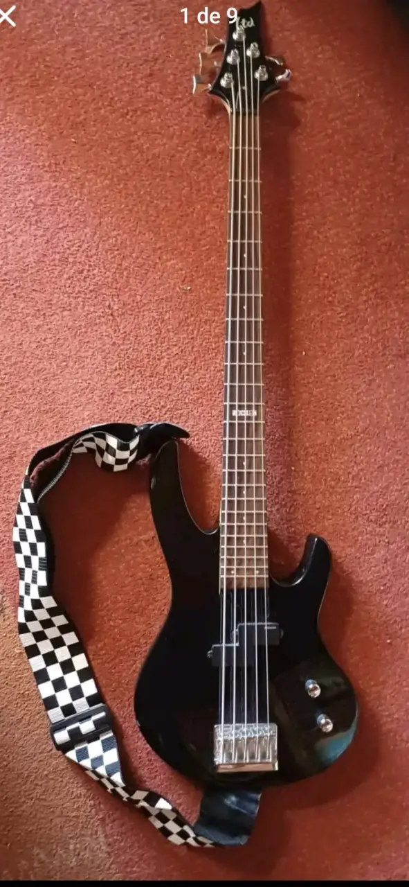 Bajo eléctrico LTD con amplificador Fender - 2