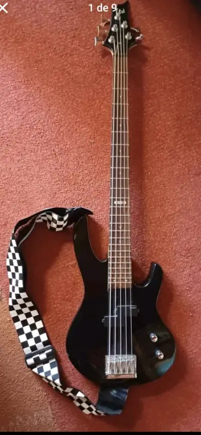 Bajo eléctrico LTD con amplificador Fender - miniatura 2