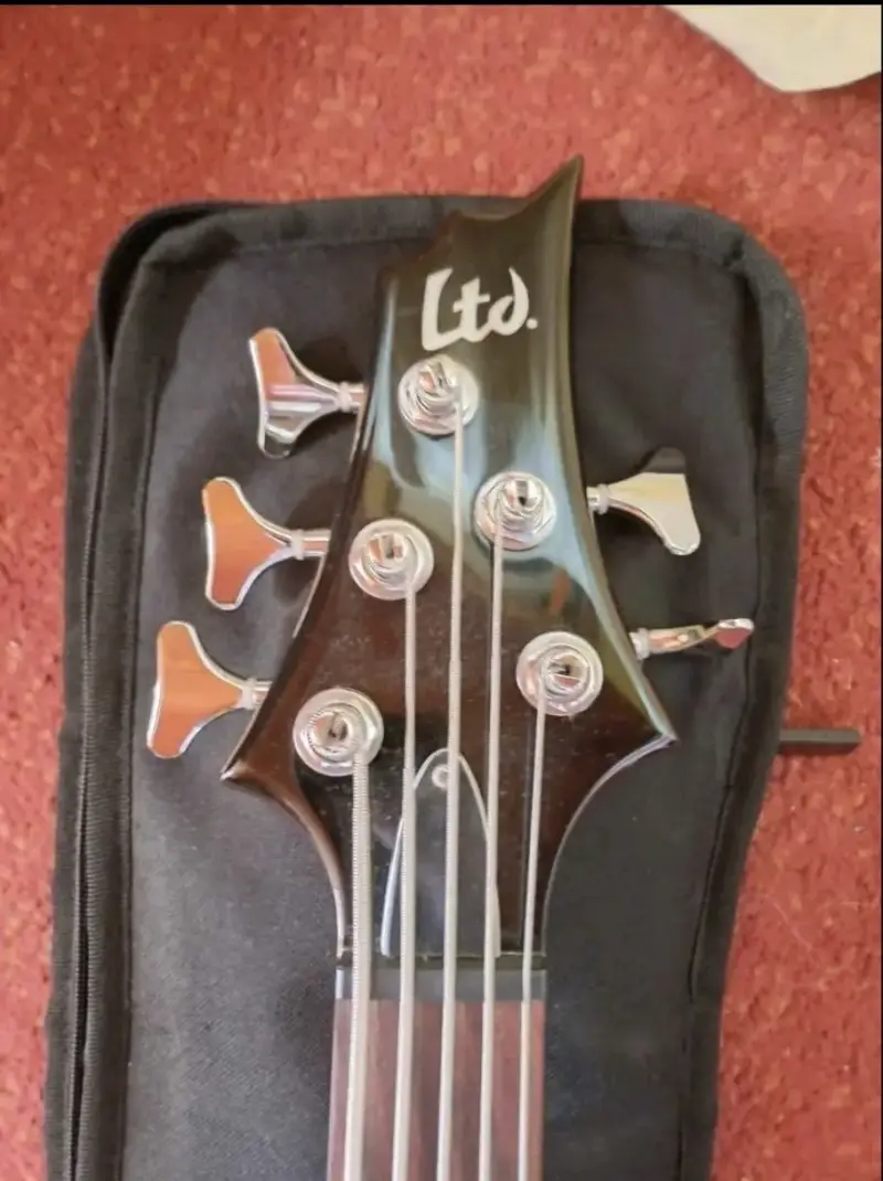 Bajo eléctrico LTD con amplificador Fender - 4