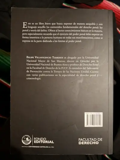 Libro Derecho Penal Básico de Felipe Villavicencio - miniatura 2
