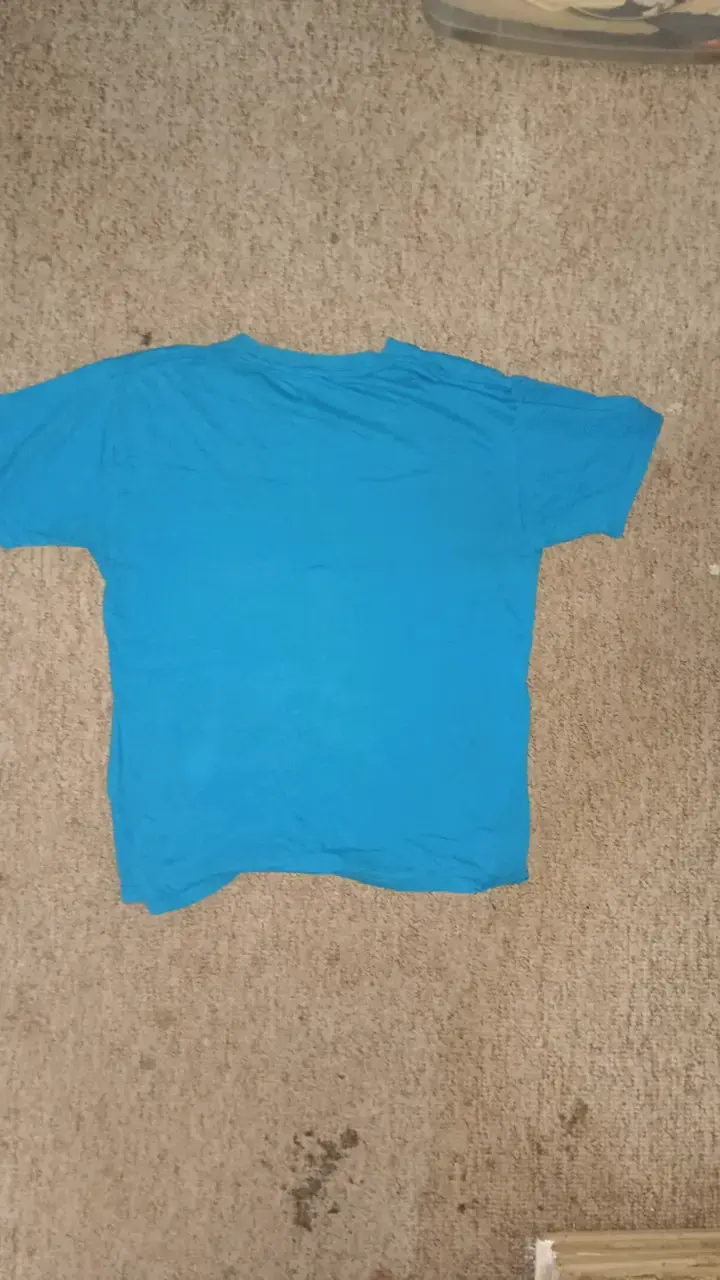 Polera azul hybrid con diseño - 3