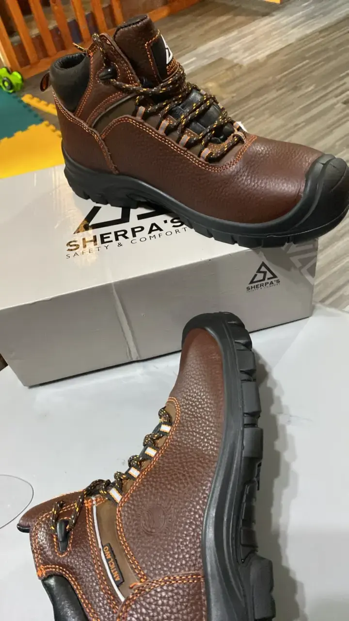 Botines de seguridad marrones Sherpa's - 4